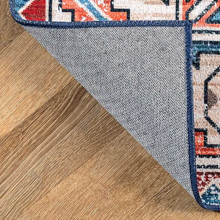 Kirklands Home Orange Faded Medallion Washable Runner Online