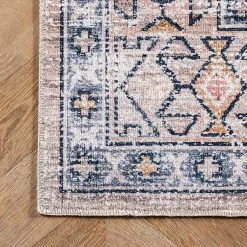 Kirklands Home Orange Global Motif Washable Runner Online