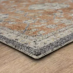 Kirklands Home Granary Floral Runner, 2x8 Orange New