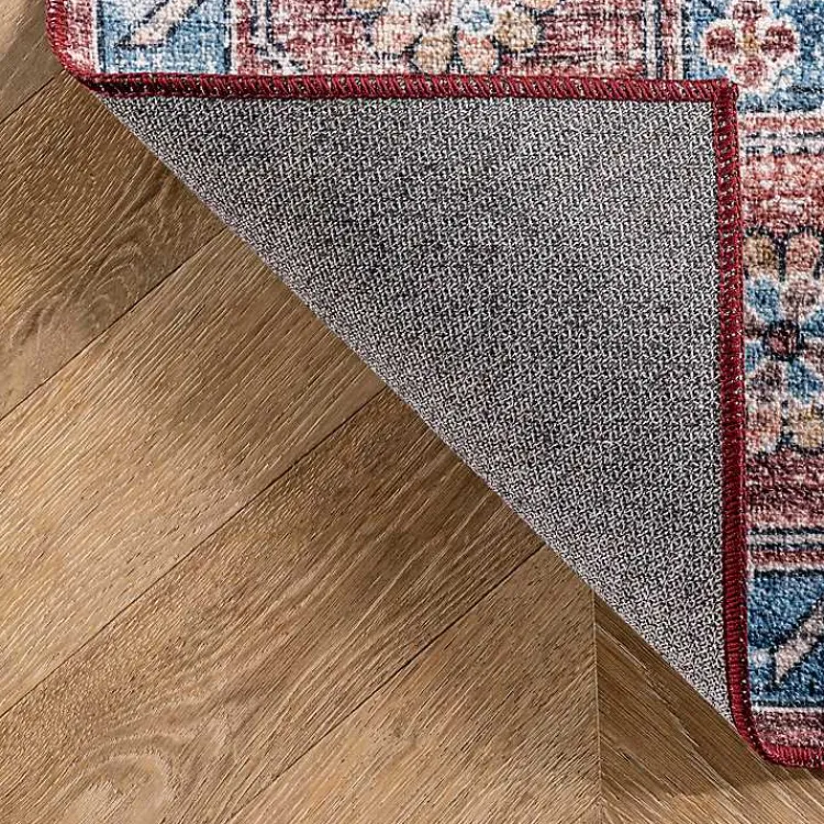 Kirklands Home Orange Medallion Washable Runner New