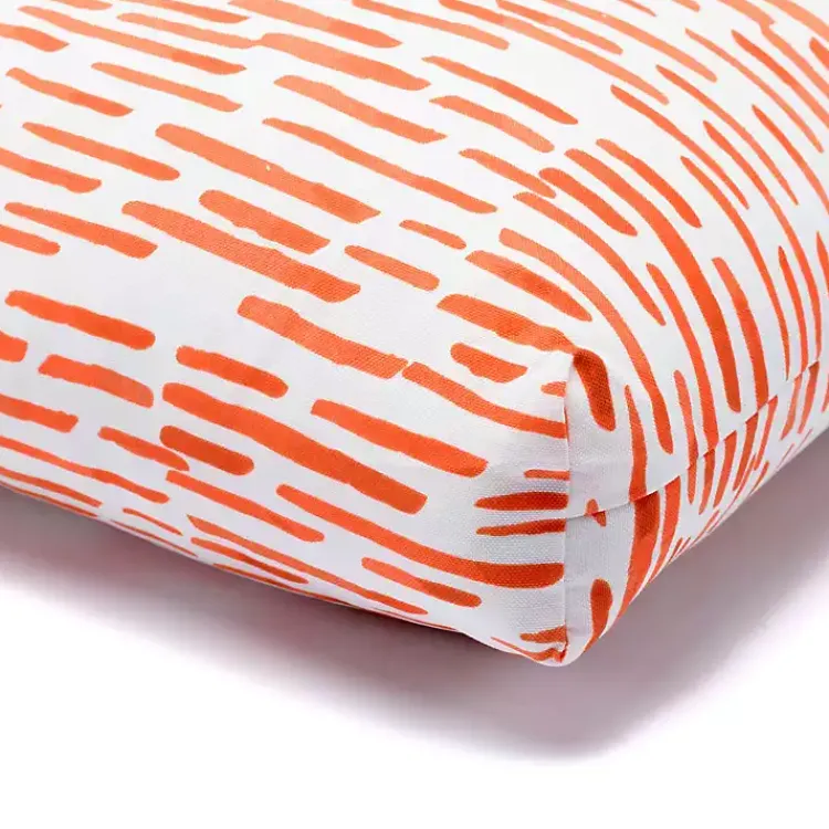 Kirklands Home Patterned Outdoor Chair Cushion Orange New