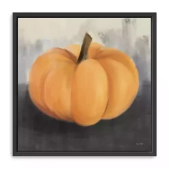 Fall>Kirklands Home Orange Pumpkin Framed Giclee Canvas Art Print