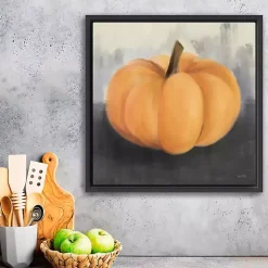 Fall>Kirklands Home Orange Pumpkin Framed Giclee Canvas Art Print