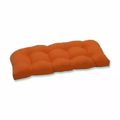 Kirklands Home Tufted Outdoor Settee Cushion Orange Sale