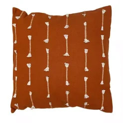 Pillows>Kirklands Home Woven Lines Pillow Orange