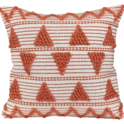 Pillows>Kirklands Home Orange Woven Triangle Indoor/Outdoor Pillow