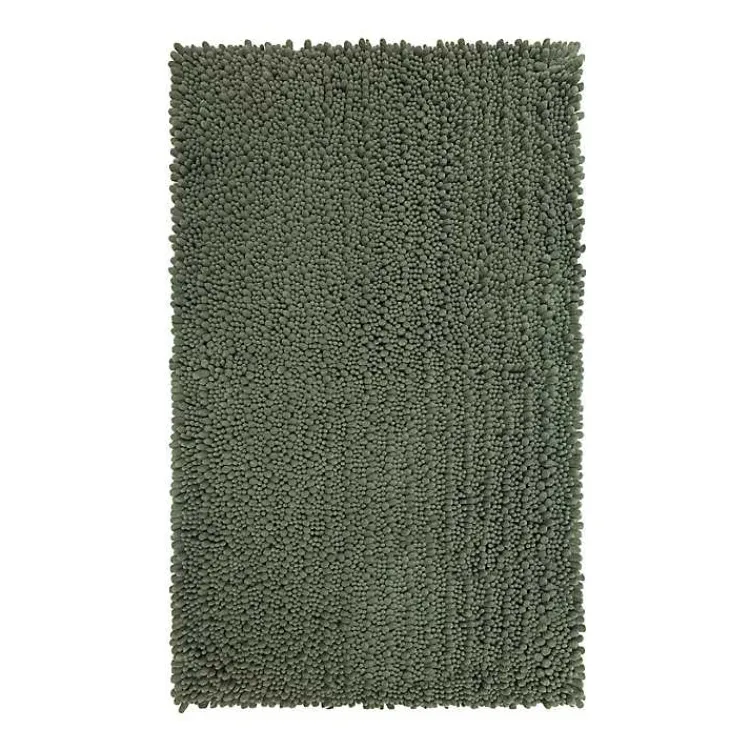 Kirklands Home Oregano Chenille Bath Mat, 45 in. Green Hot