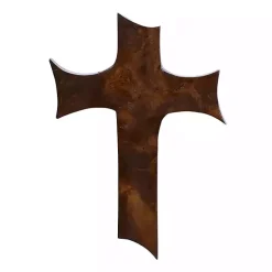 Kirklands Home Organic Shape Cross Wall Plaque, 14 in. Brown