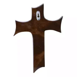 Kirklands Home Organic Shape Cross Wall Plaque, 14 in. Brown