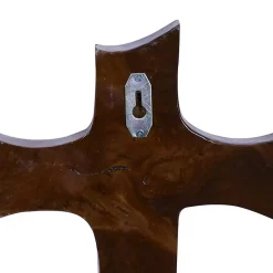 Kirklands Home Organic Shape Cross Wall Plaque, 14 in. Brown