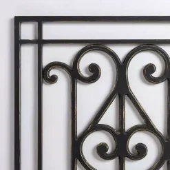 Kirklands Home Orleans Scroll Panel Wall Plaque Black Clearance