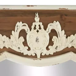 Kirklands Home Ornate Antique White Wood Wall Mirror Online