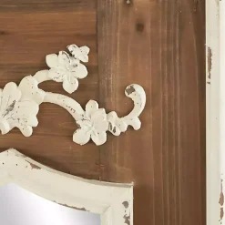 Kirklands Home Ornate Antique White Wood Wall Mirror Online