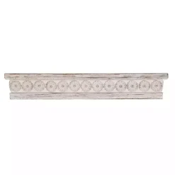 Kirklands Home Ornate Farmhouse Wooden Wall Shelf, 36 in. Outlet