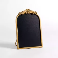 Decorative Accents>Kirklands Home Ornate Gold Scroll Tabletop Chalkboard, 12 in.