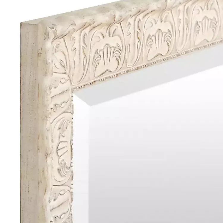 Kirklands Home Ornate Ivory Wall Mirror, 31x43 in. Online