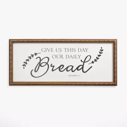 Kirklands Home Our Daily Bread Framed Wall Plaque Discount