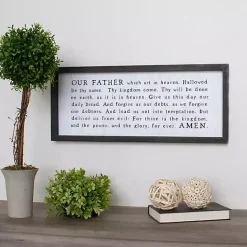 Kirklands Home Our Father Framed Wall Plaque Sale