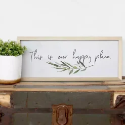Kirklands Home Our Happy Place Wall Plaque