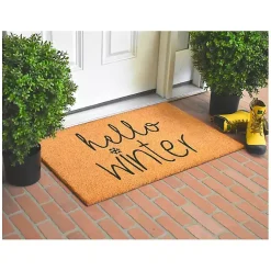 Outdoor Christmas Decorations>Kirklands Home Outdoor Hello Winter Christmas Doormat