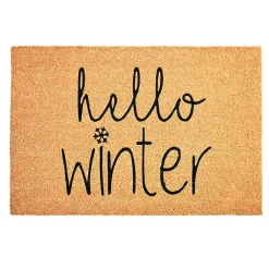 Outdoor Christmas Decorations>Kirklands Home Outdoor Hello Winter Christmas Doormat