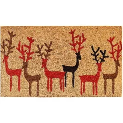 Outdoor Christmas Decorations>Kirklands Home Outdoor Reindeer Outline Christmas Doormat