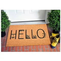 Halloween>Kirklands Home Outdoor Spooky Hello Halloween Doormat