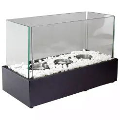 Kirklands Home Outdoor Triple Flame Tabletop Fireplace Sale