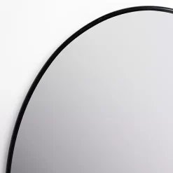 Kirklands Home Oval Black Nouveau Linear Wall Mirror Best