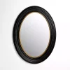 Kirklands Home Oval Bodiford Black and Gold Wall Mirror Hot