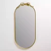 Kirklands Home Oval Gold Bow Metal Wall Mirror Hot