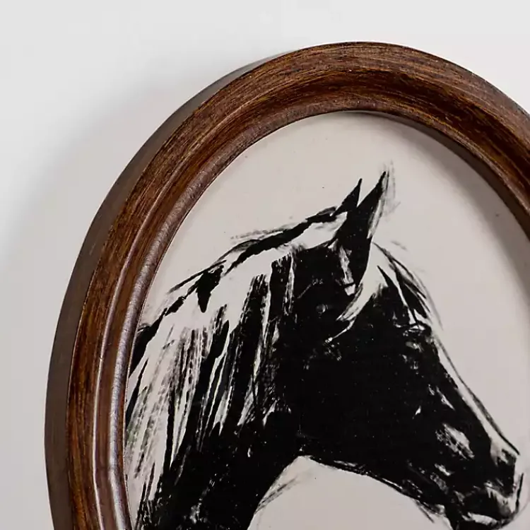 Kirklands Home Oval Horse Portrait Framed Art Prints, Set of 2 Sale