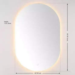 Kirklands Home Oval Jax LED Wall Mirror Best