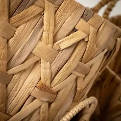 Baskets & Boxes>Kirklands Home Oval Natural Woven Baskets, Set of 3 Tan