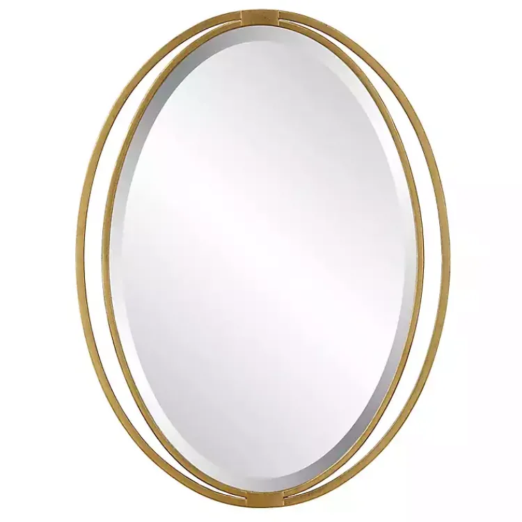 Kirklands Home Oval Rhodes Gold Wall Mirror Hot