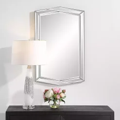 Kirklands Home Overlapping Asymmetrical Bevel Wall Mirror