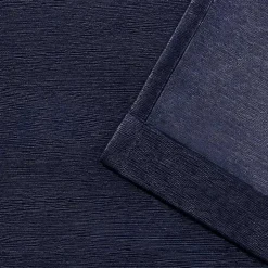 Kirklands Home Oxford Navy Thermal Curtain Panel Set, 108 in. Blue Sale