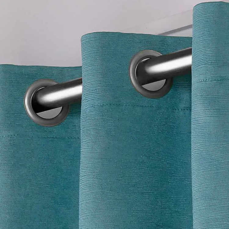Kirklands Home Oxford Teal Thermal Curtain Panel Set, 84 in. Online
