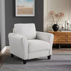 Kirklands Home Oyster Walter Accent Chair Ivory Discount