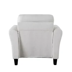 Kirklands Home Oyster Walter Accent Chair Ivory Discount
