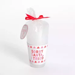 Kirklands Home Packed Party Sorry Santa 10-pc. Cup Set Sale