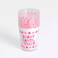 Kirklands Home Packed Party Sorry Santa 10-pc. Cup Set Sale