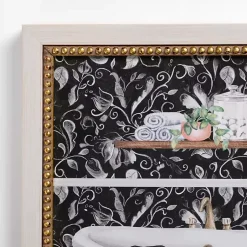 Kirklands Home Paisley Bathroom Tub Framed Art Print Clearance