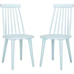 Kirklands Home Pale Burris Dining Chairs, Set of 2 Blue