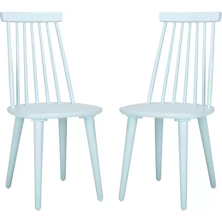 Kirklands Home Pale Burris Dining Chairs, Set of 2 Blue