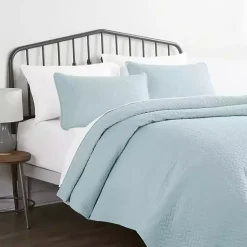 Kirklands Home Pale Herring 3-pc. King Quilted Coverlet Set Blue Discount