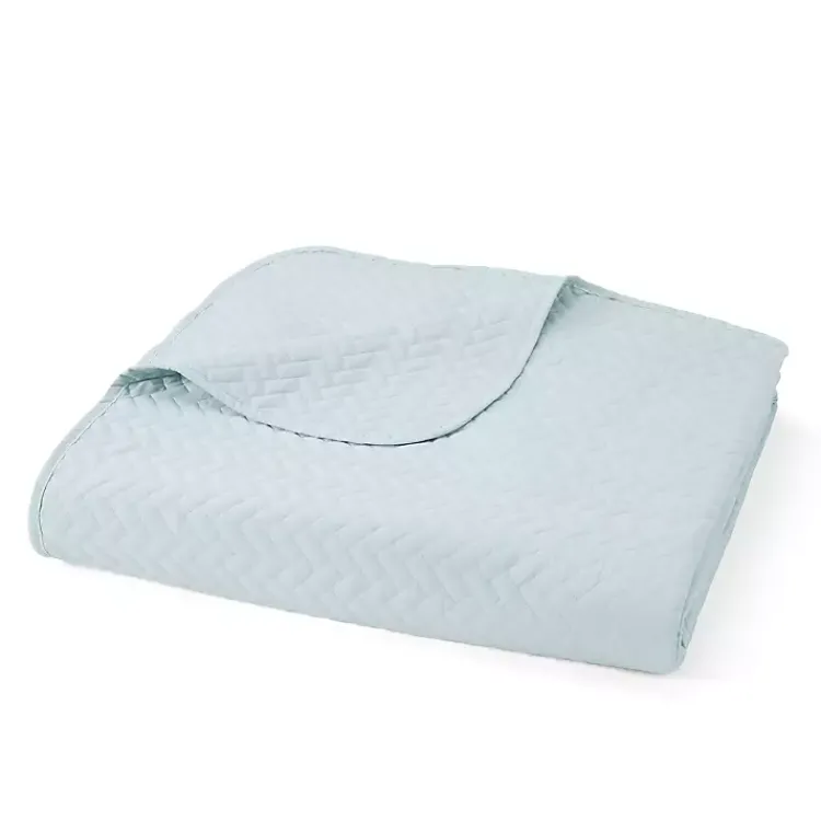 Kirklands Home Pale Herring 3-pc. Queen Quilted Coverlet Set Blue Online