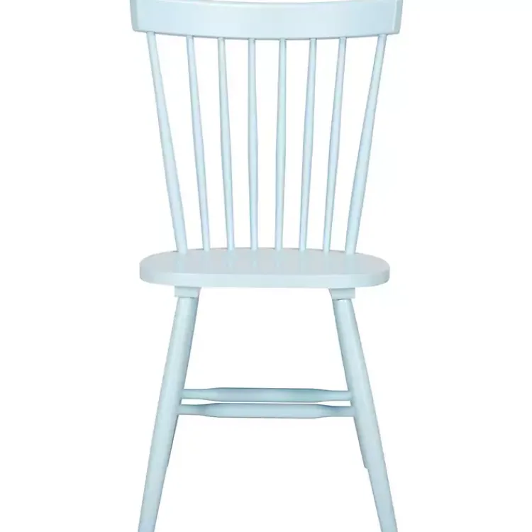 Kirklands Home Pale Parker Spindle Dining Chairs, Set of 2 Blue Discount