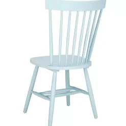 Kirklands Home Pale Parker Spindle Dining Chairs, Set of 2 Blue Discount