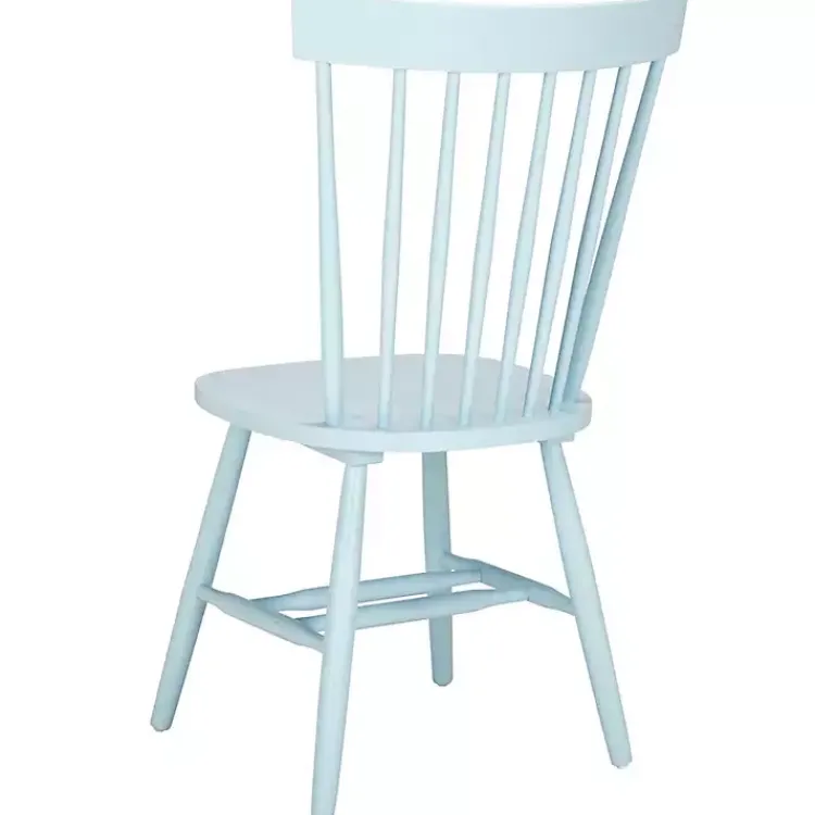 Kirklands Home Pale Parker Spindle Dining Chairs, Set of 2 Blue Discount